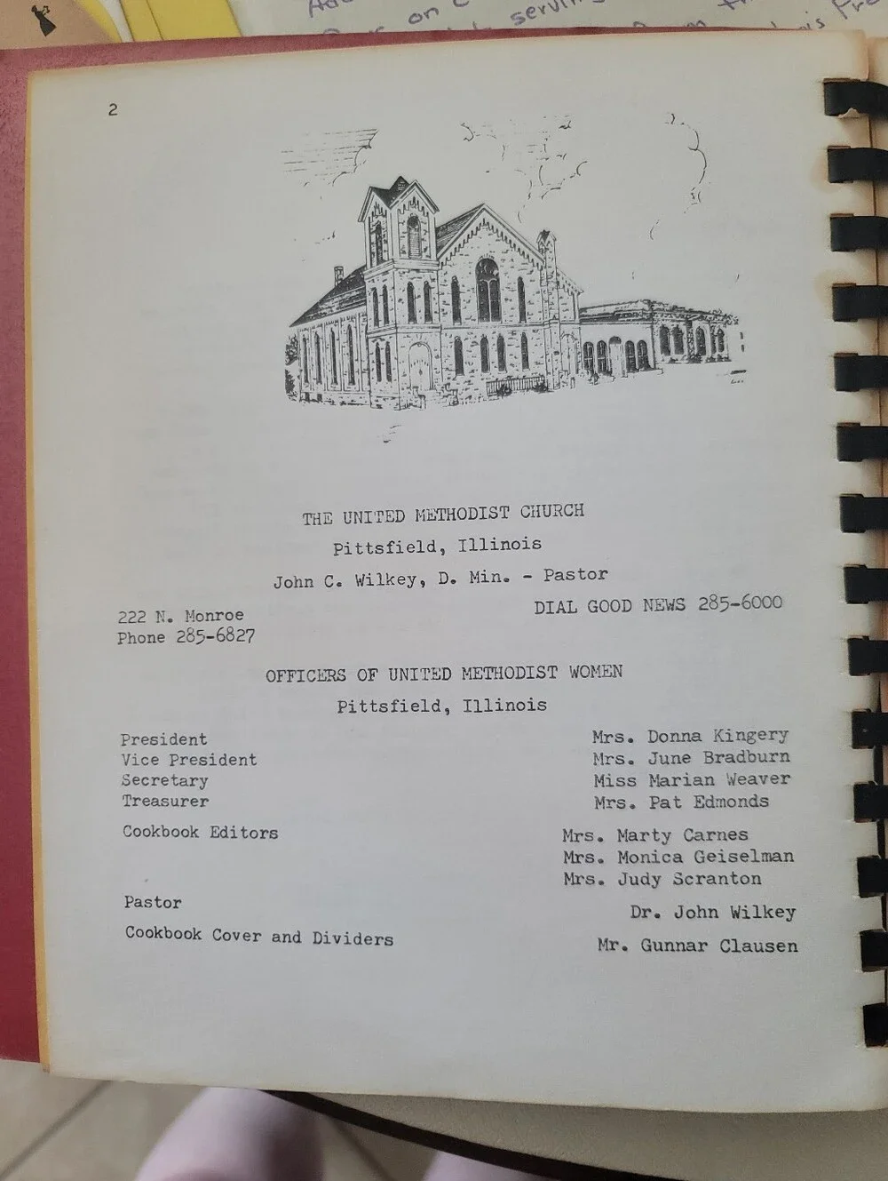 Vintage 1970s–2000 Illinois Community Cookbook Lot (9 Pcs)